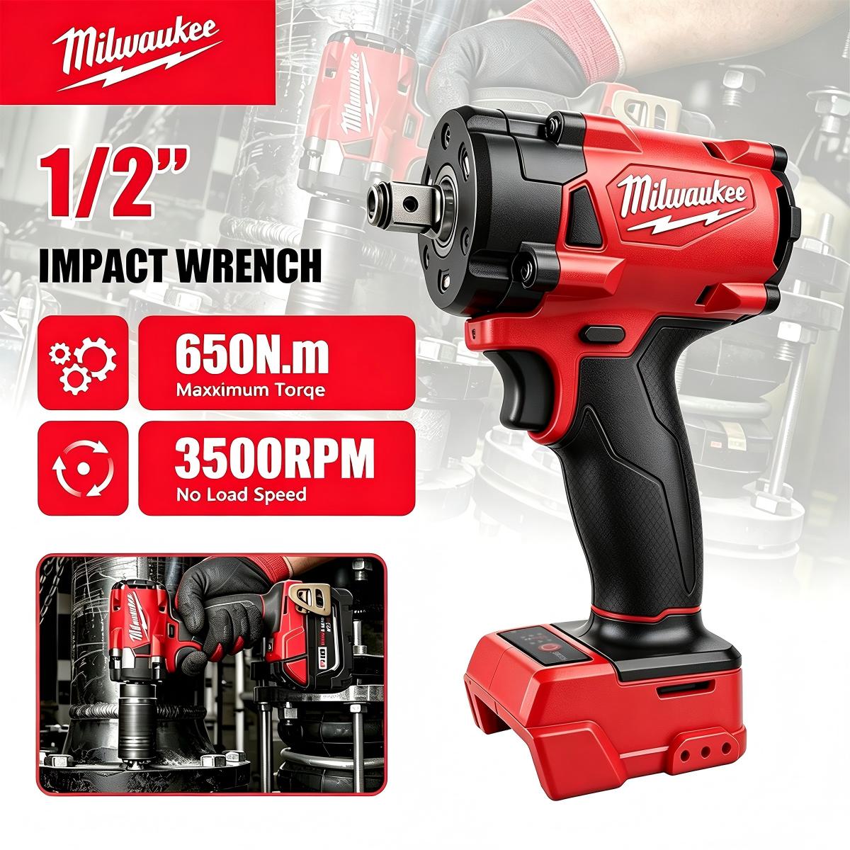 Milwaukee Drill M18 Fuel - Clé à chocs sans fil Milwaukee