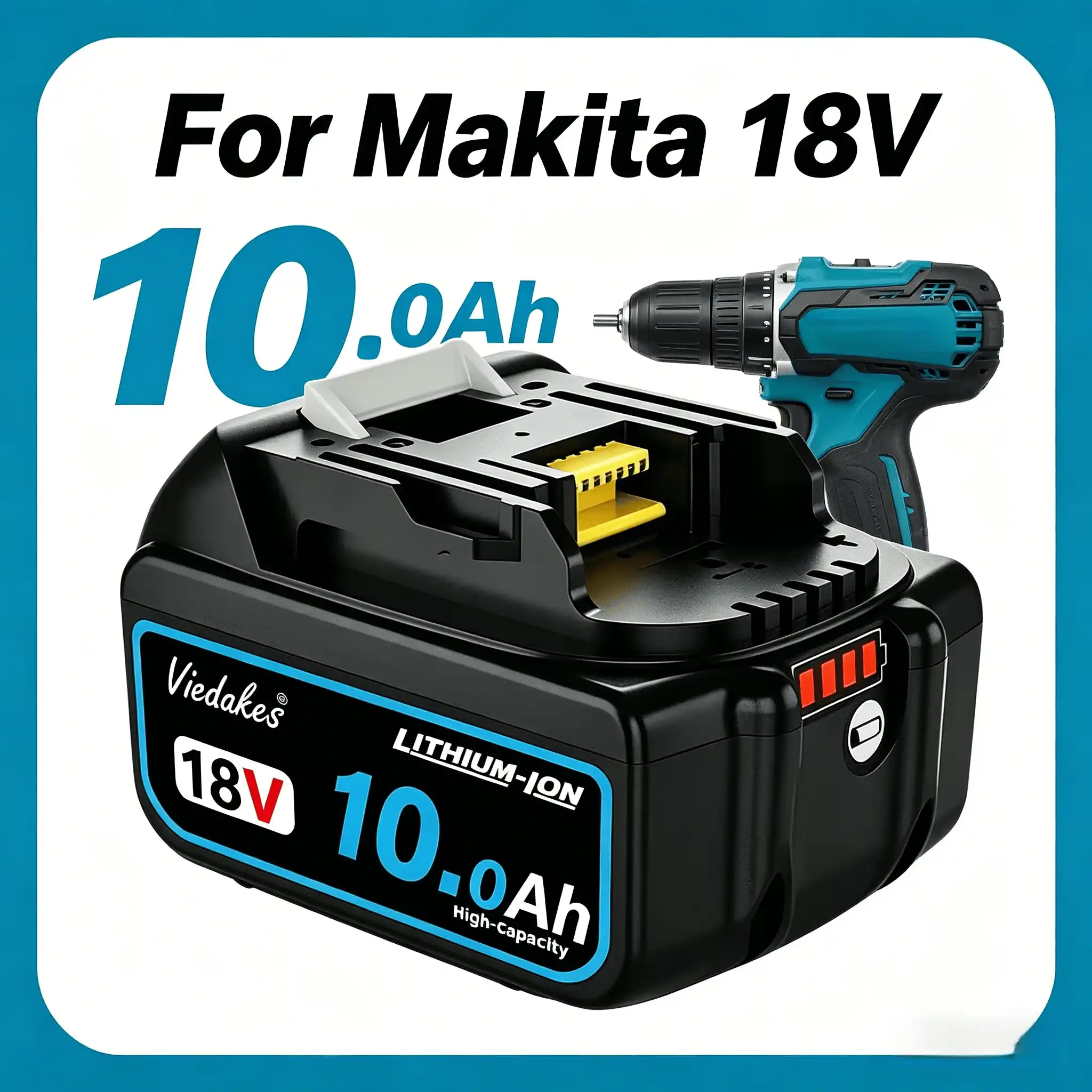 Makita Drill Ddf484 - Pour batterie Makita 18V 12.0Ah Lithium-Ion