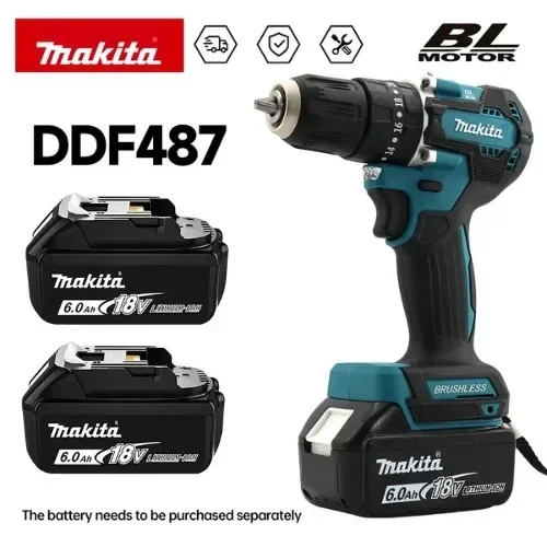 Makita Drill Ddf484 - Makita 100% Original DDF487 Perceuse-visseuse sans