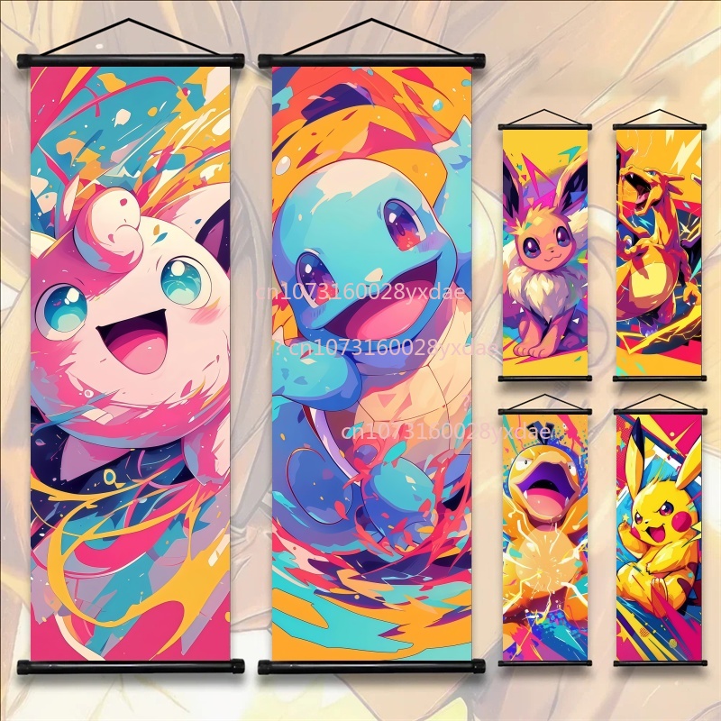 Home Improvement Kids - Peinture sur rouleau Anime Pokemon, affiche